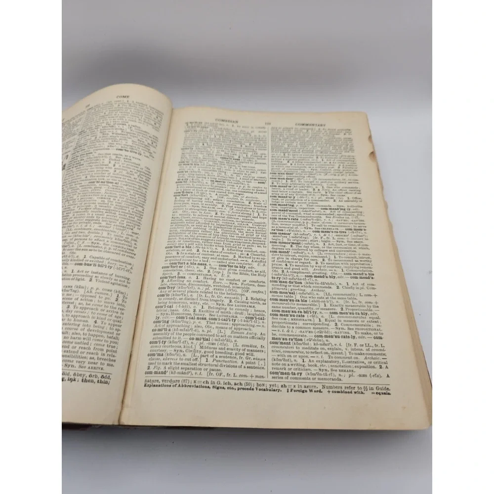 Webster's Secondary School Dictionary 1925 Hardcover OK CONDITION